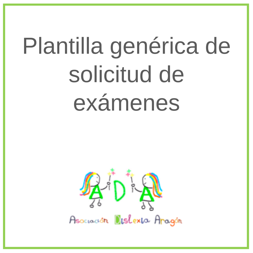 plantilla generica solicitud examenes